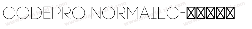 CodePro NormaILC字体转换